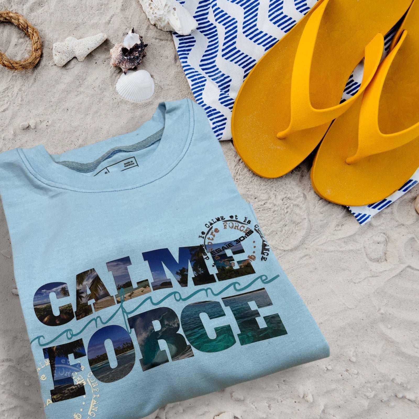 T-Shirt surdimensionné ''Calme, Confiance, Force''