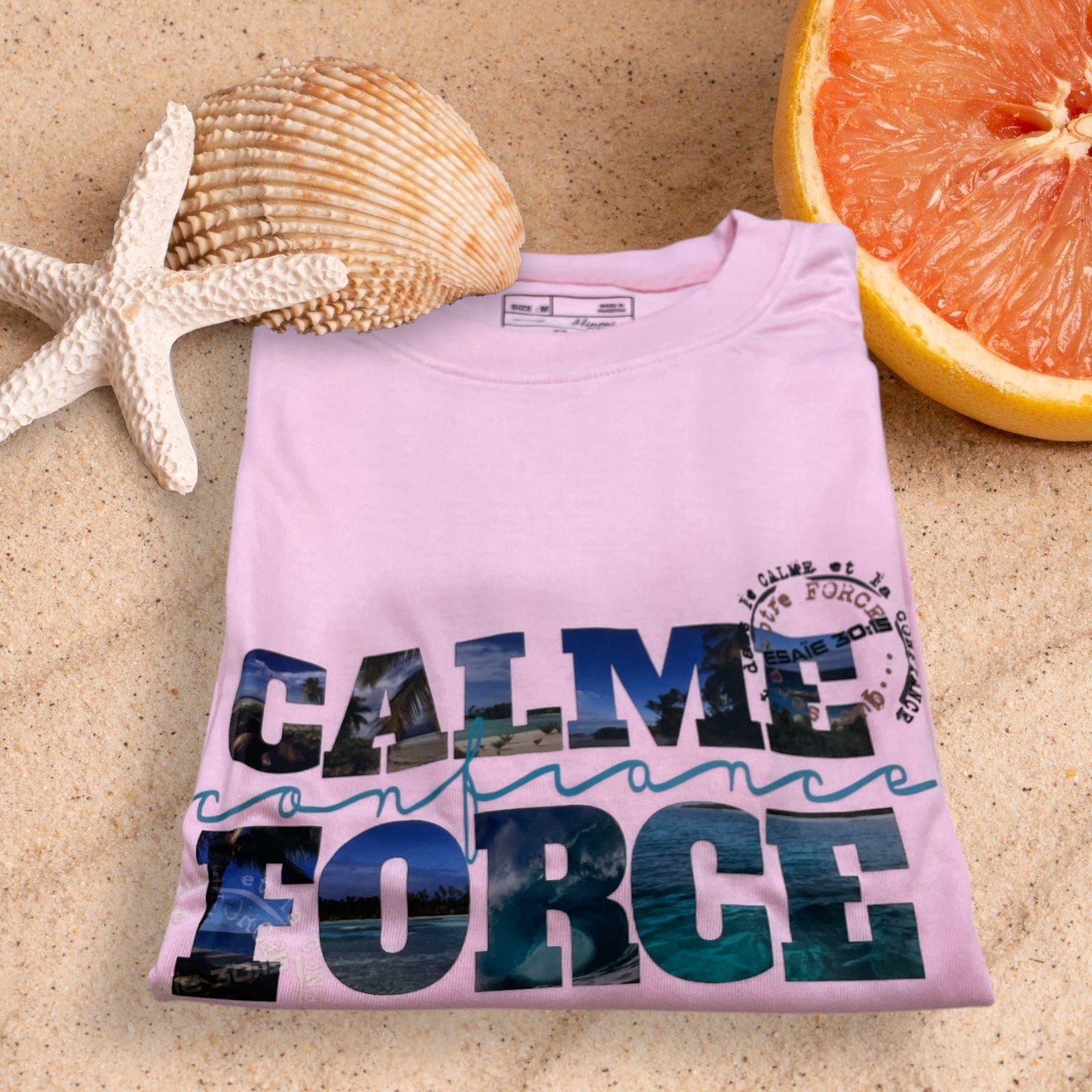 T-Shirt surdimensionné ''Calme, Confiance, Force''